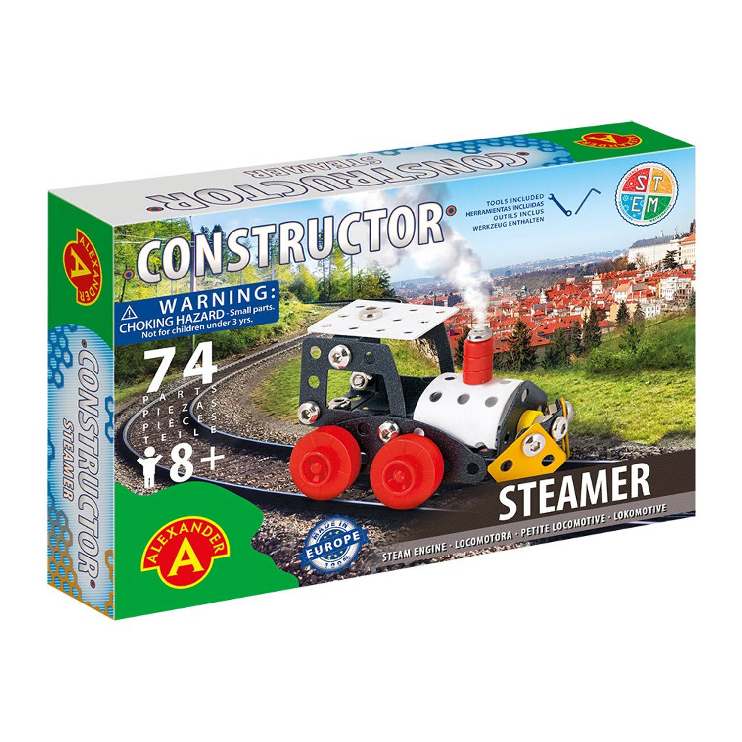 Alexander Toys Constructor - Steamer (Steam Engine) - 74pcs