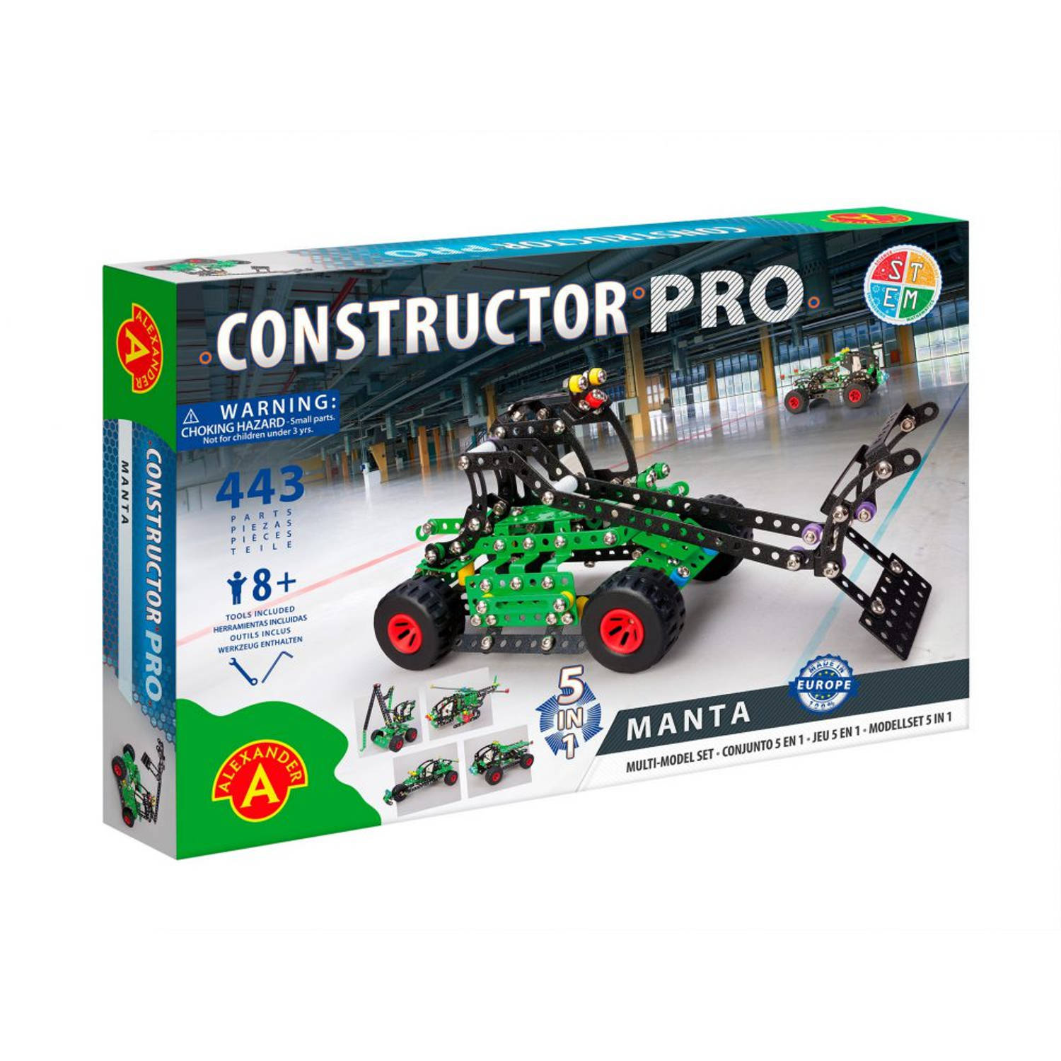 Alexander Toys Constructor PRO - Manta (5in1) - 444pcs