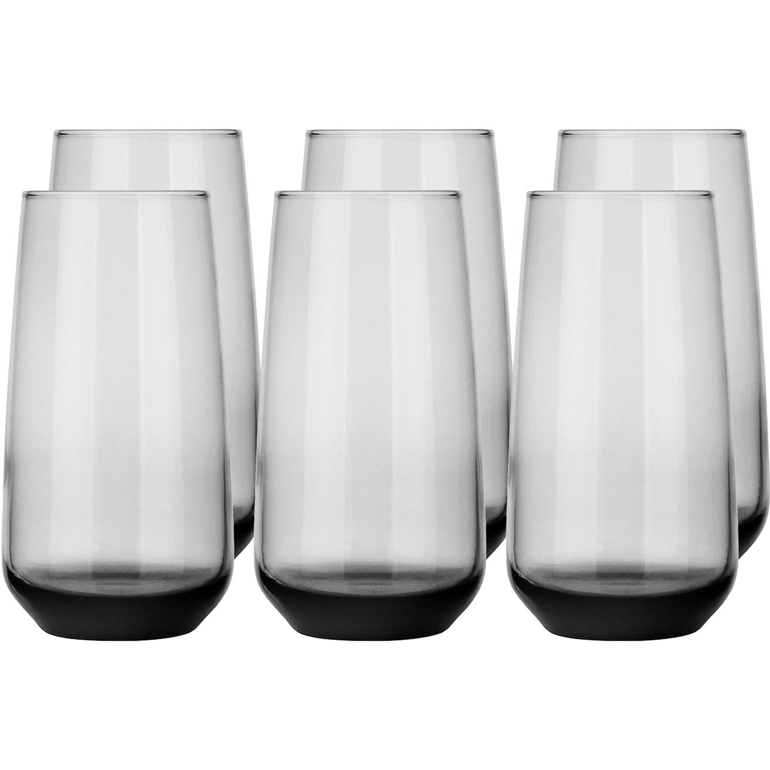 Glasmark Longdrinkglazen - 18x - Midnight collection - 430 ml - glas - waterglazen - Drinkglazen