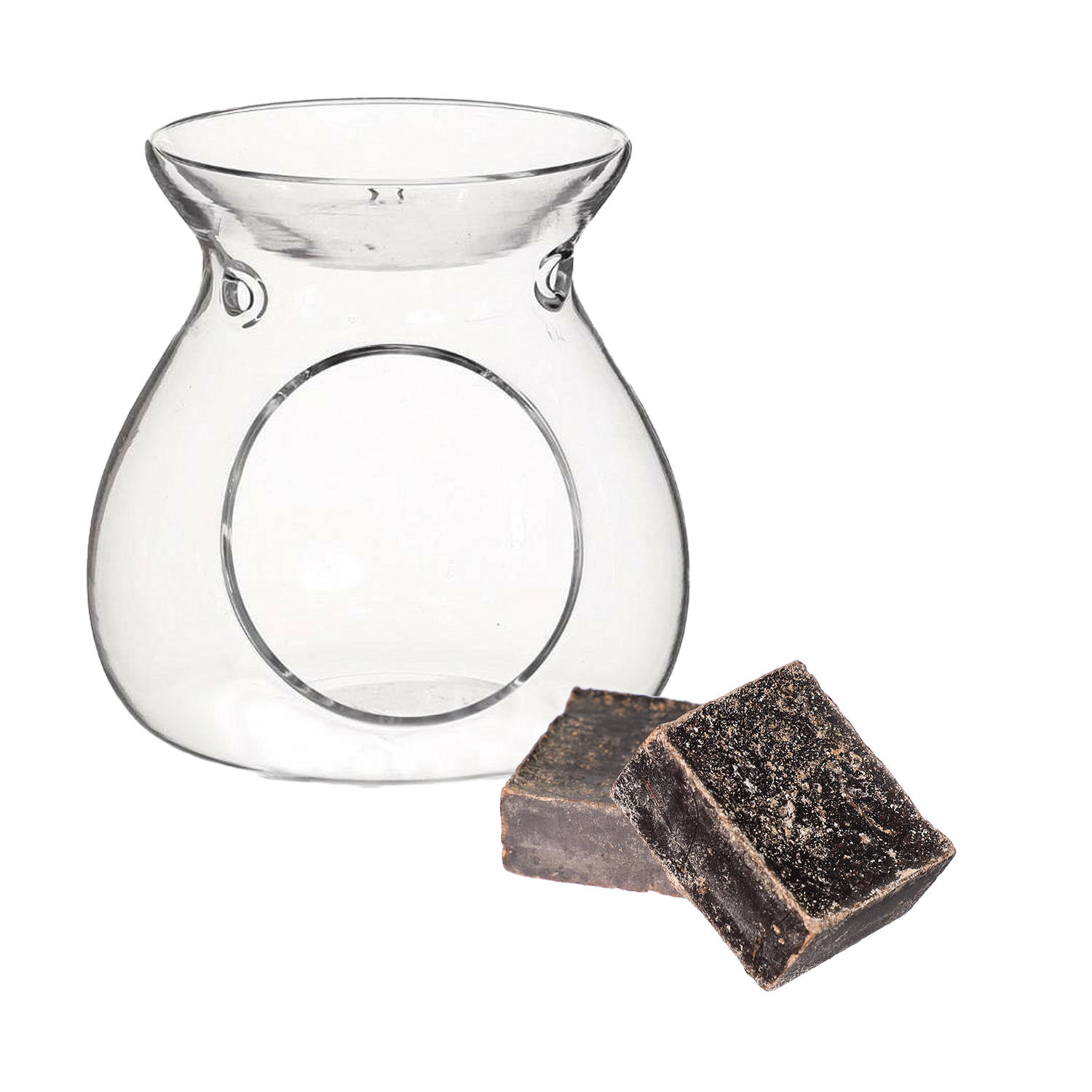 Ideas4seasons Amberblokjes-geurblokjes cadeauset musk geur inclusief geurbrander Geurbranders