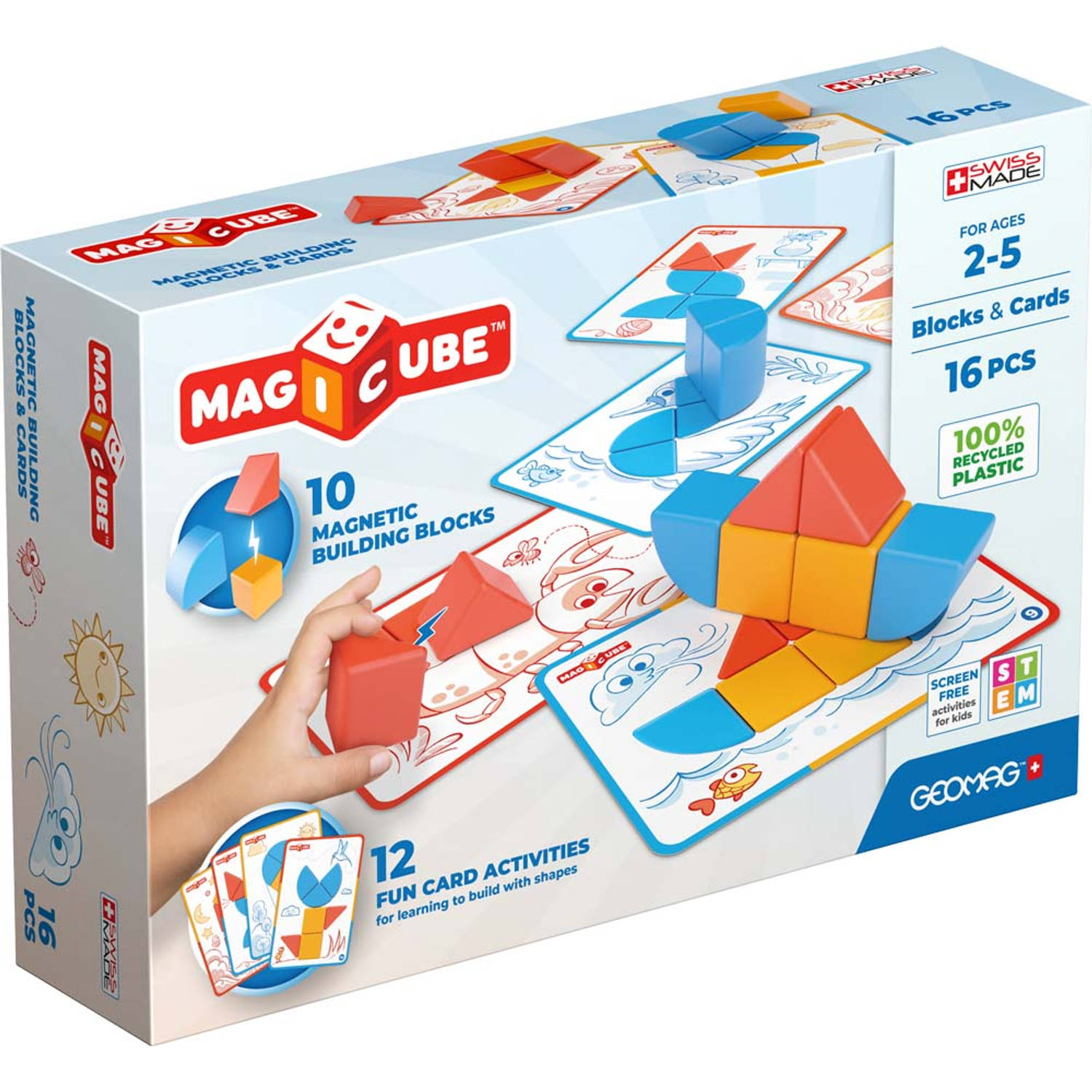 Geomag - Magicube Shapes Blocks & Cards (16 pcs)