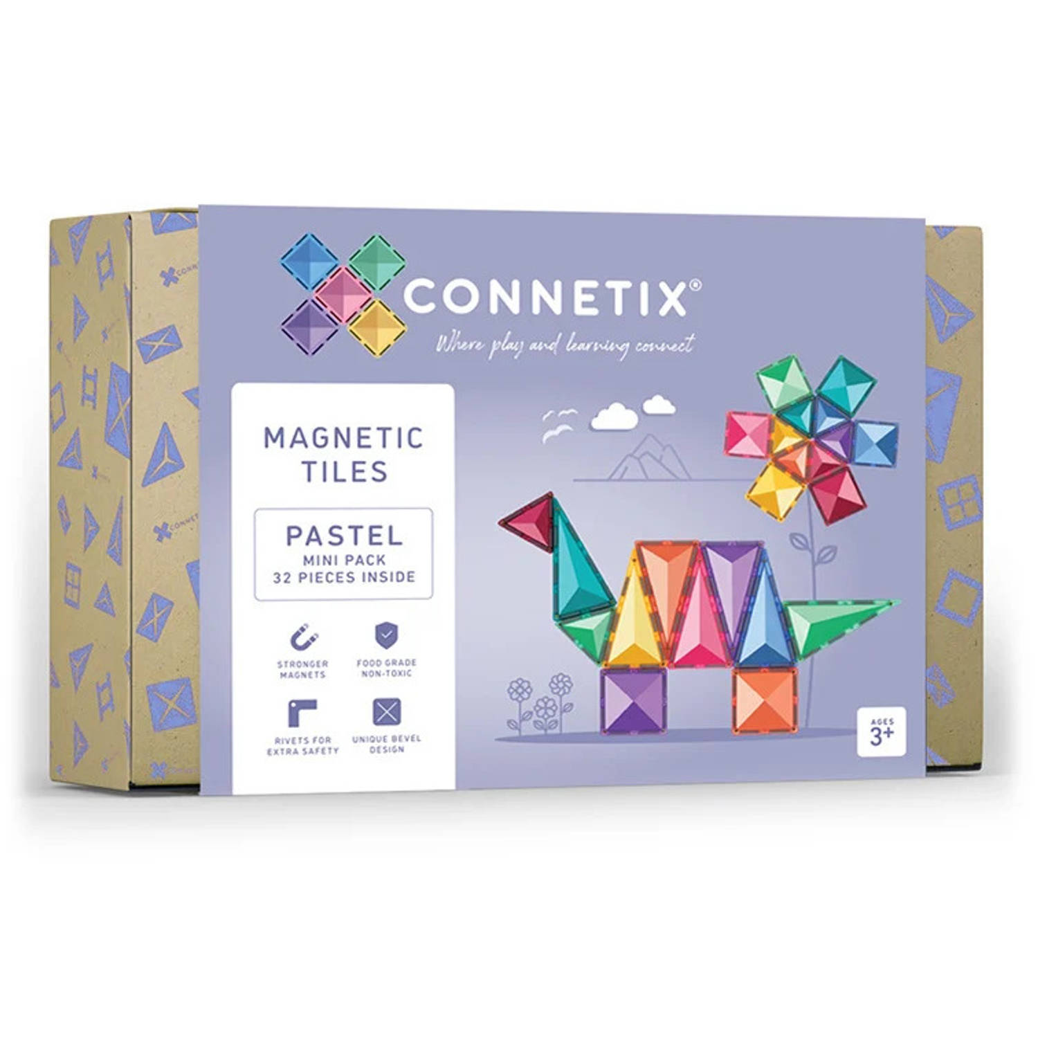 Connetix Tiles - Pastel Mini Pack - 32 stuks