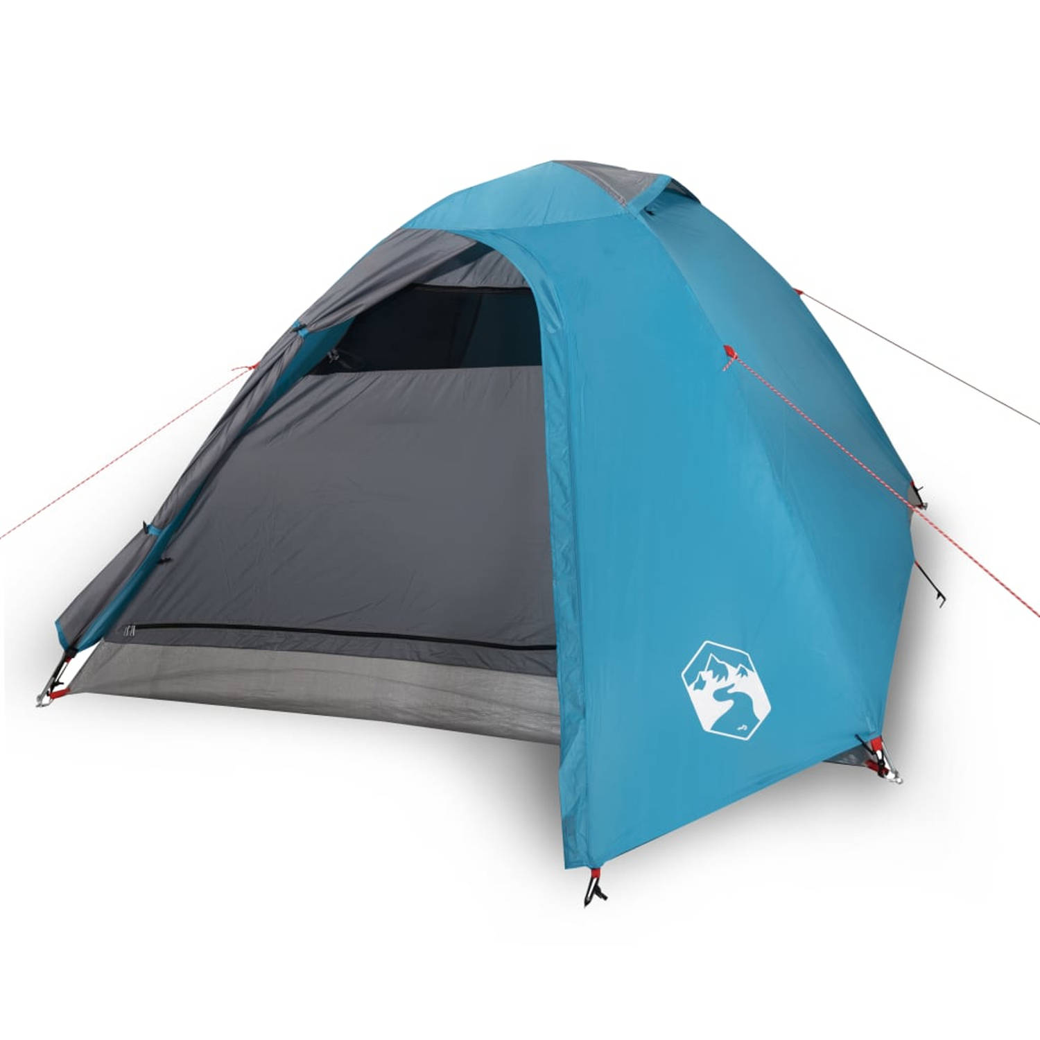 vidaXL Tent 2-persoons 264x210x125 cm 185T taft blauw
