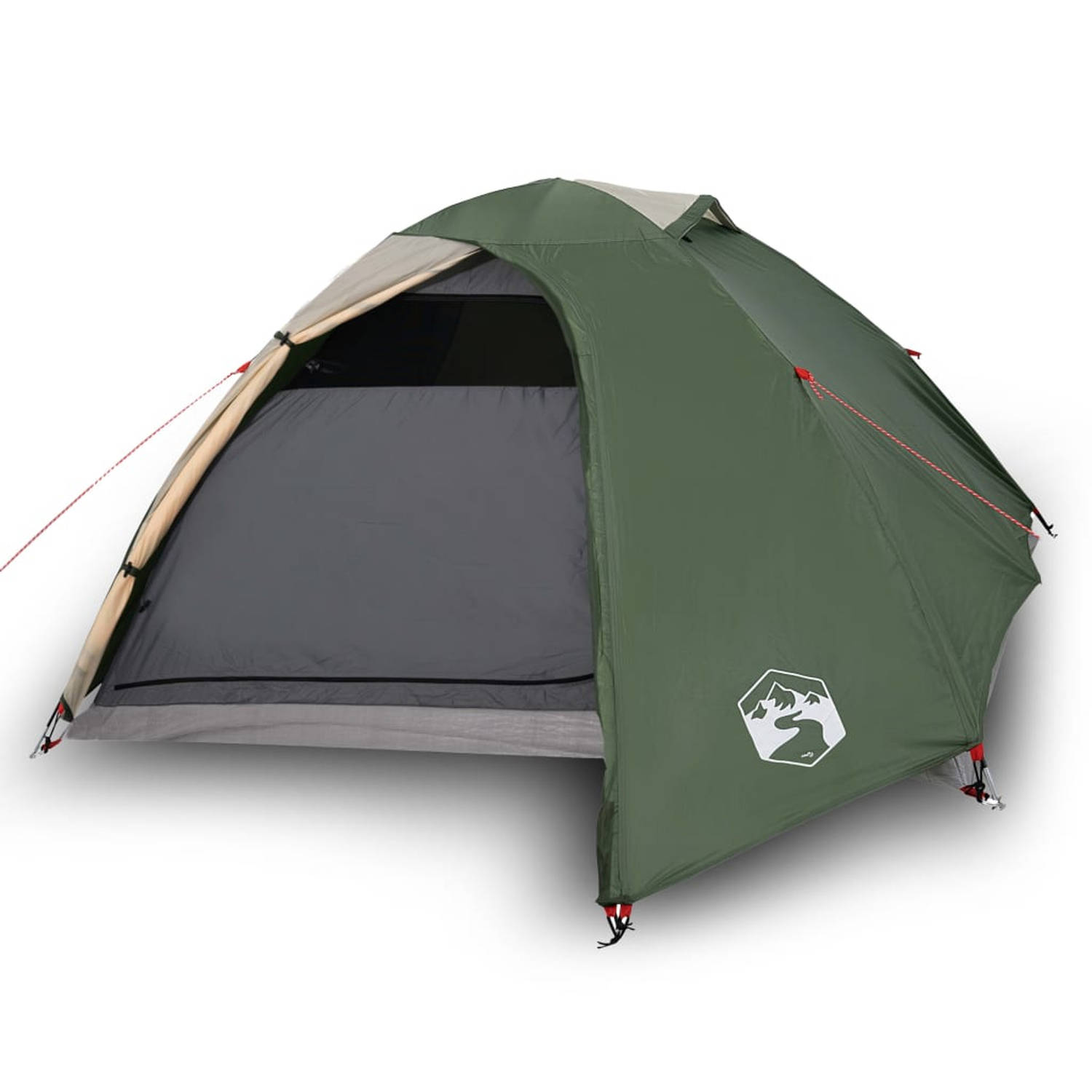 vidaXL Tent 4-persoons 267x272x145 cm 185T taft groen