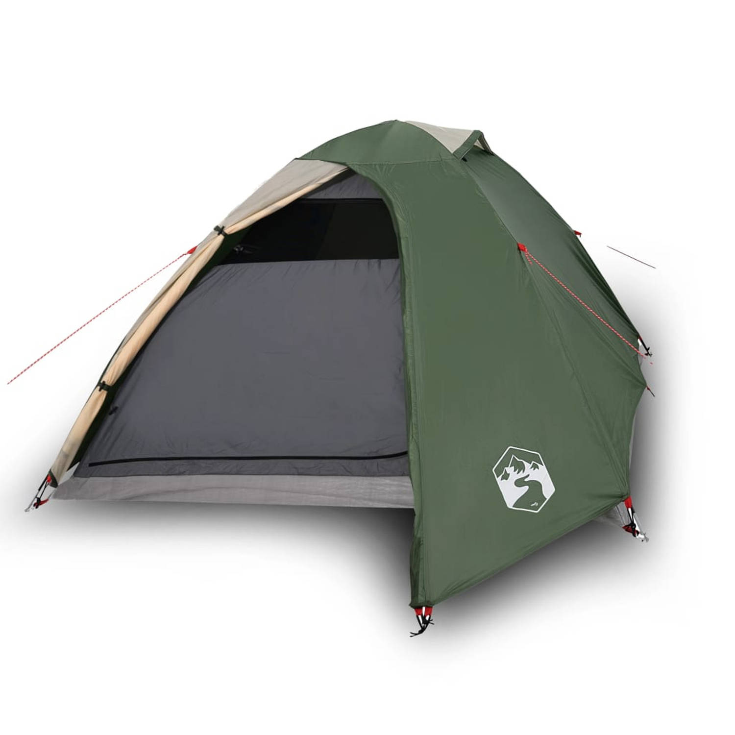 vidaXL Tent 2-persoons 264x210x125 cm 185T taft groen