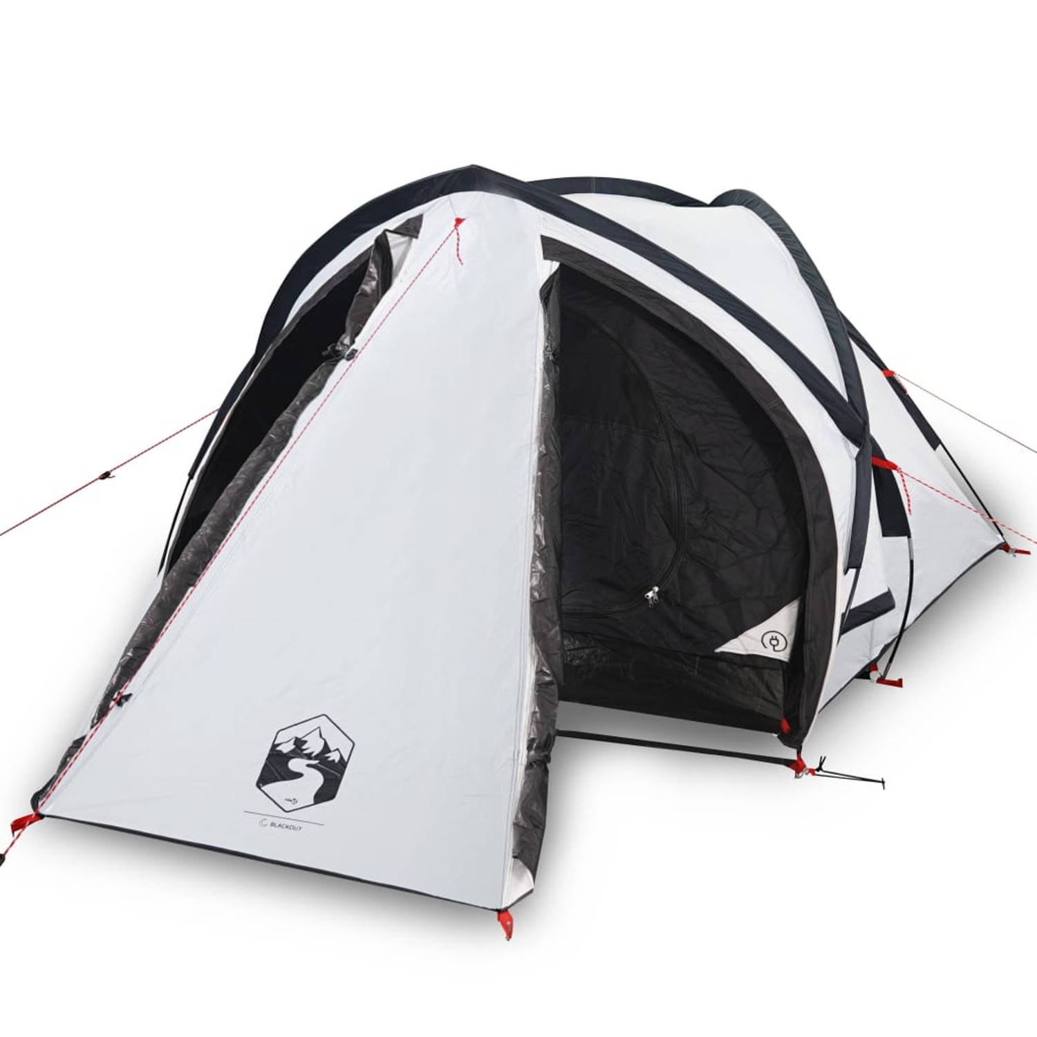 vidaXL Tent 2-persoons 320x140x120 cm 185T taft wit