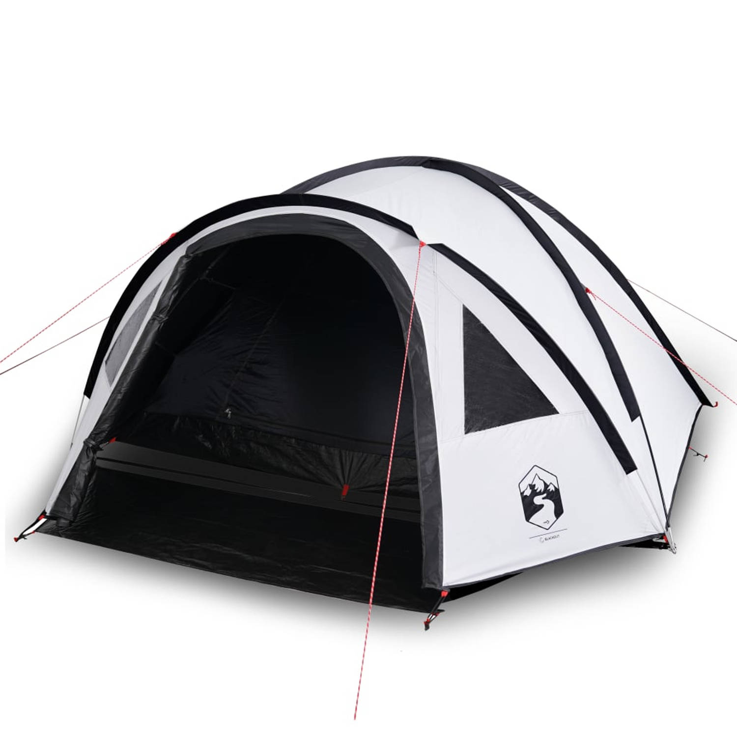 vidaXL Tent 4-persoons 300x250x132 cm 185T taft wit