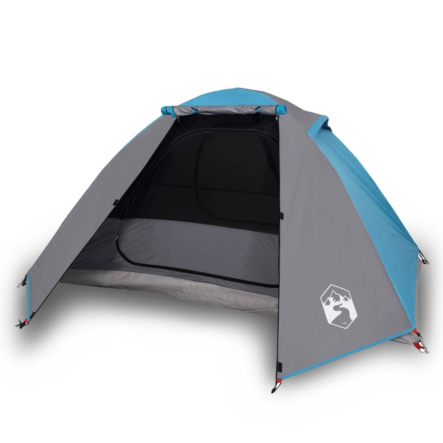 vidaXL Tent 2-persoons 224x248x118 cm 185T taft blauw