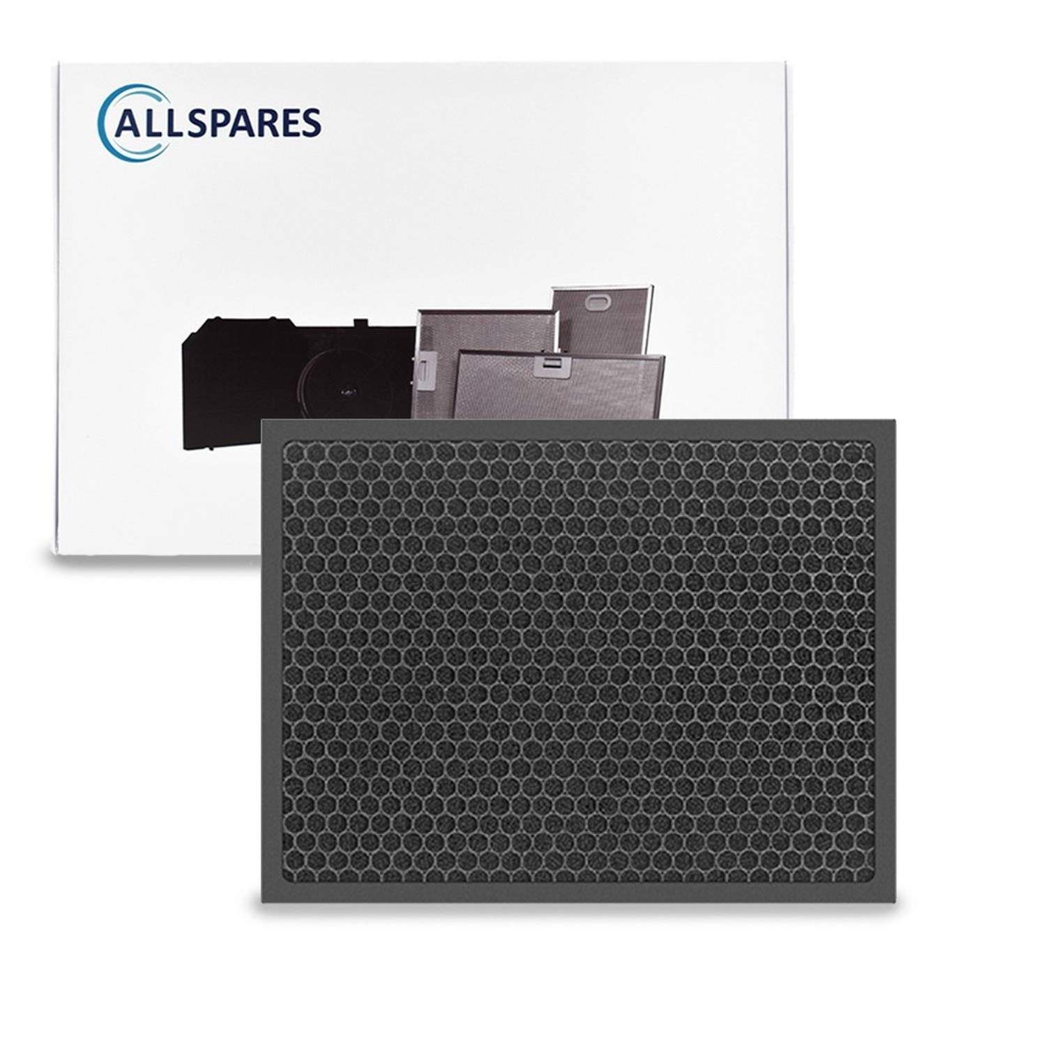 AllSpares Koolstoffilter voor Luchtreinigers geschikt voor Philips FY2420/30 (362x276x10mm)