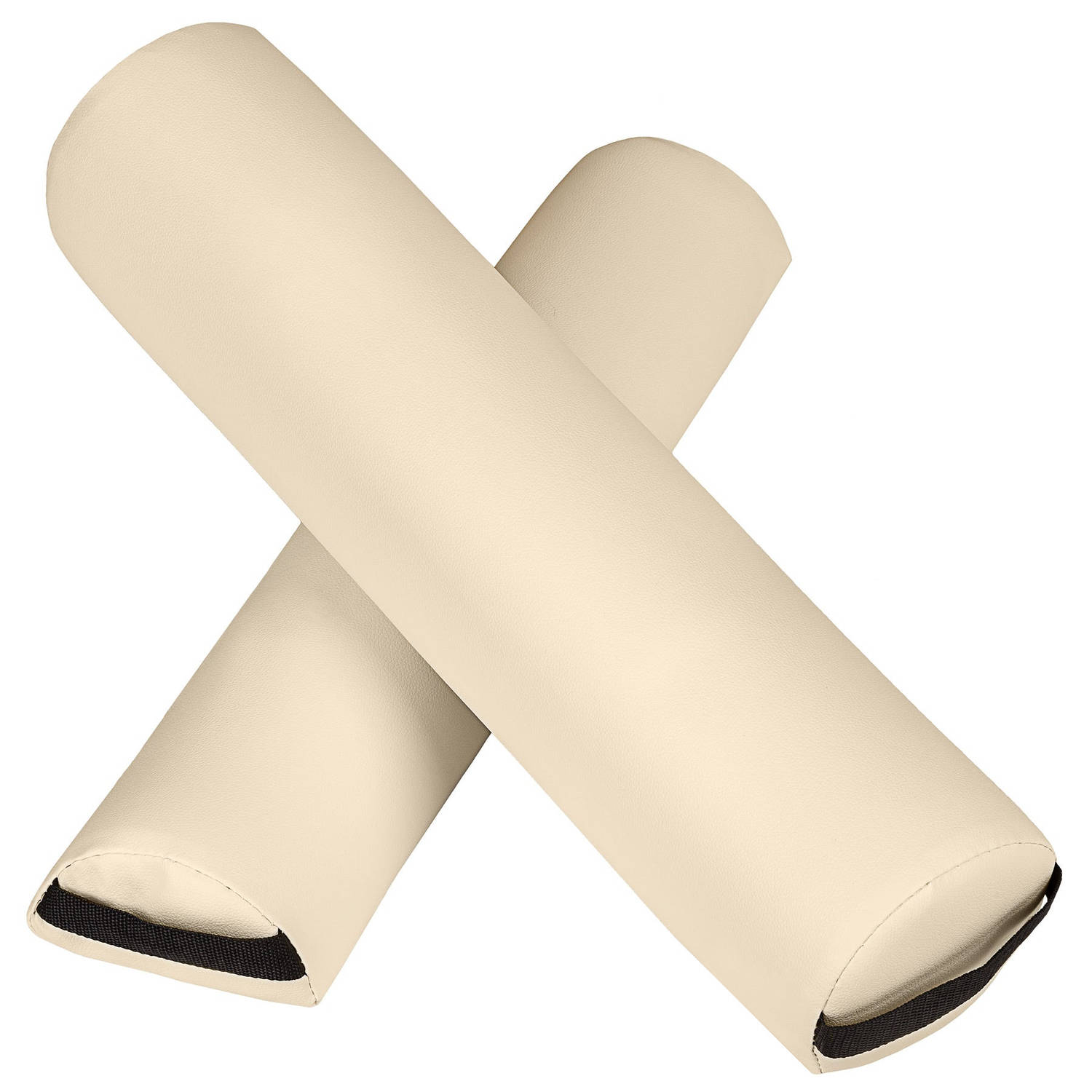 tectake® - massagekussens - set steunrollen - kleur beige