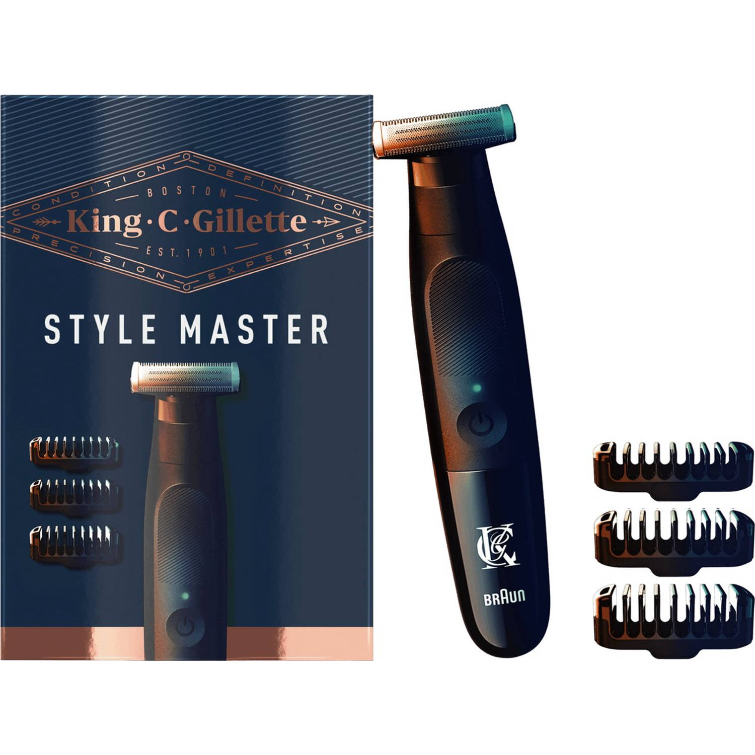 King C. Gillette StyleMaster - Draadloze Trimmer voor Stoppelbaard - Voor Mannen