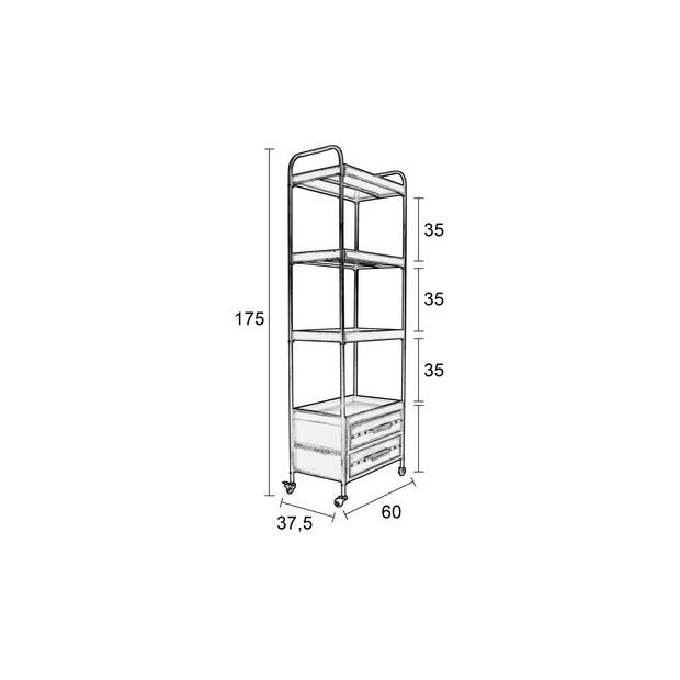 Housecraft Ryan Stellingkast - Zwart