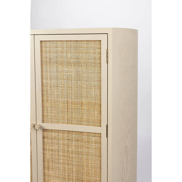 Housecraft Amaya Kast Laag 2 deurs Rotan - Beige