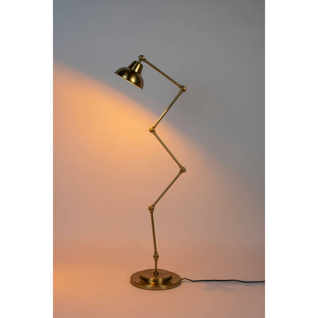 Housecraft Xavi Vloerlamp/ Staande Leeslamp Goud