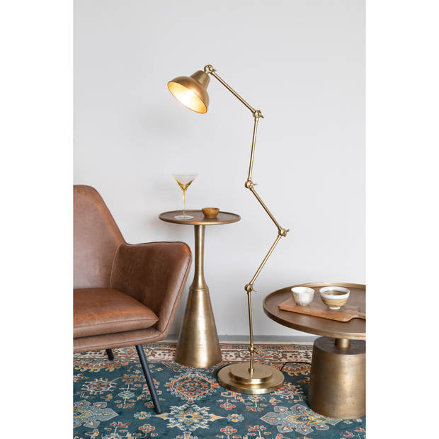 Housecraft Xavi Vloerlamp/ Staande Leeslamp Goud