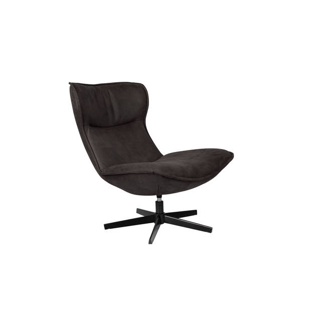 Housecraft John Fauteuil Antraciet - Zwart