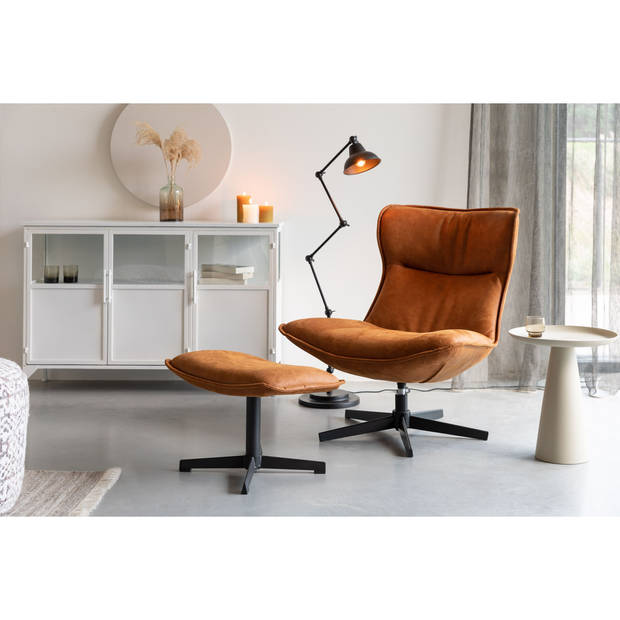 Housecraft John Fauteuil Cognac - Bruin