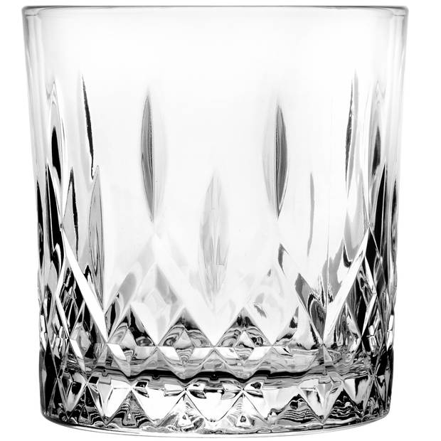 Glasmark Whiskeyglazen - 18x - Diamond - 280 ml - glas - waterglazen - Whiskeyglazen