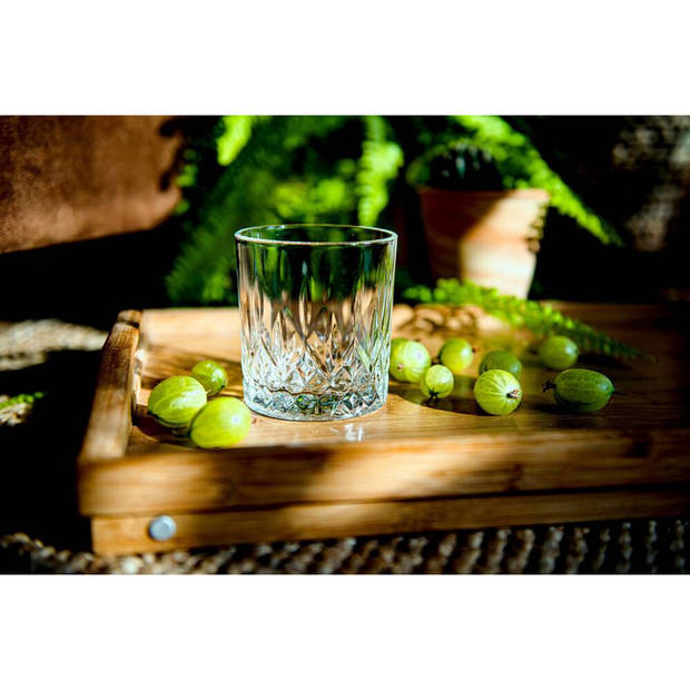 Glasmark Whiskeyglazen - 6x - Diamond - 280 ml - glas - waterglazen - Whiskeyglazen