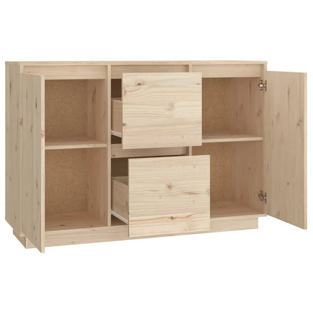 vidaXL Dressoir 111x34x75 cm massief grenenhout