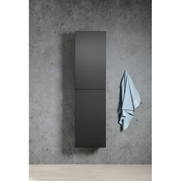 Badplaats Badkamerkast Angela 40 x 35 x 170 cm - mat zwart