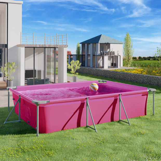 tectake® - rechthoekig 300 x 207 x 70 cm rose