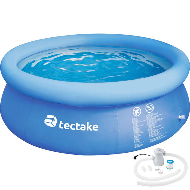 tectake® - tectake - Zwembad rond met filterpomp (ØxH): 300 x 76 cm