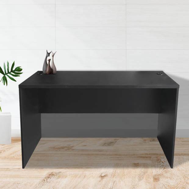 Bureau - computer meubel - 140 cm breed en 50 cm diep - zwart