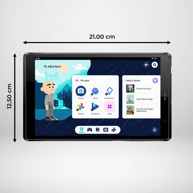 Denver Kindertablet - Android 13 – Ouderlijk Toezicht - 4GB RAM - 64GB - 8 Inch - Incl. Blauwe en Roze Hoes - TIO80105K