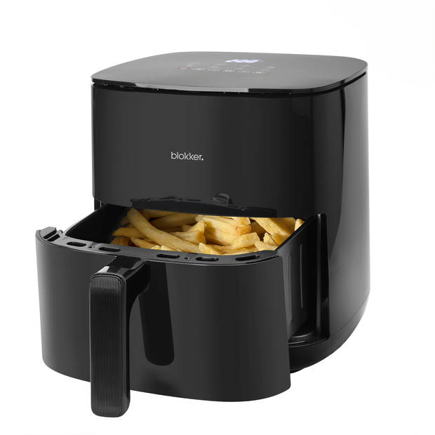 Blokker BL-18006 airfryer - Heteluchtfriteuse Deluxe zwart XL 5,0L