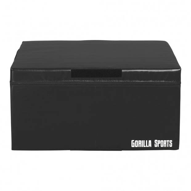 Gorilla Sports Plyo Box - 45 cm - Zwart - PVC - Jump box