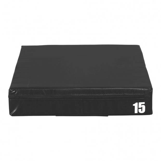 Gorilla Sports Plyo Box - 15 cm - Zwart - PVC - Jump box