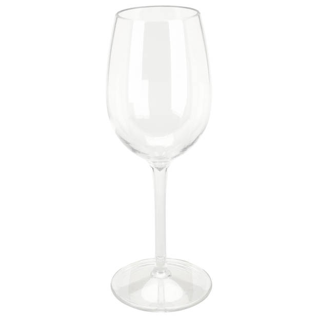 Excellent Houseware Wijnglas - 4x - transparant - kunststof - 330 ml - Wijnglazen