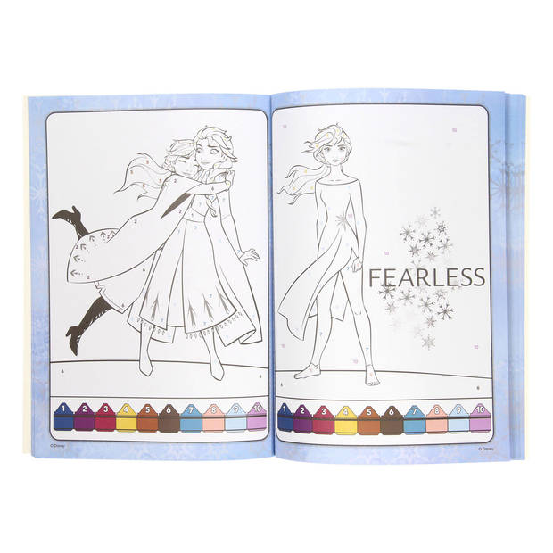 Boek Specials Nederland BV Kleuren op Nummer Frozen