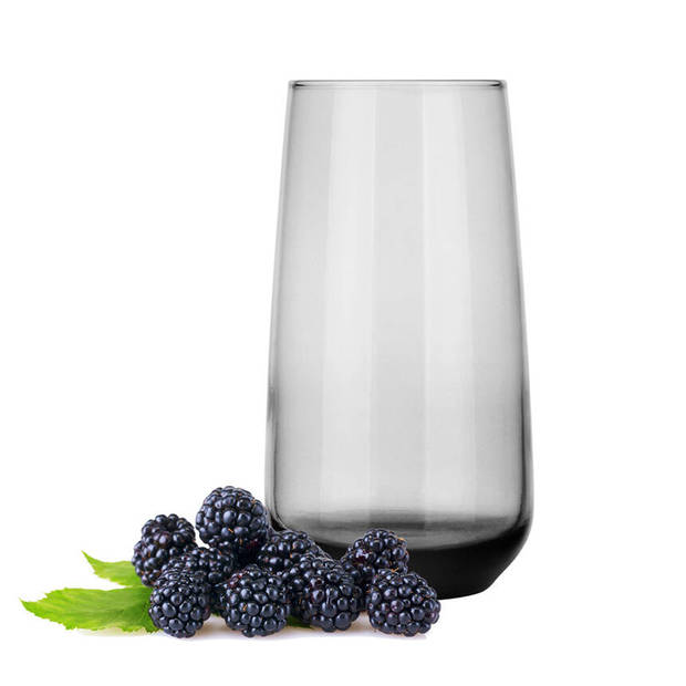 Glasmark Longdrinkglazen - 18x - Midnight collection - 430 ml - glas - waterglazen - Drinkglazen