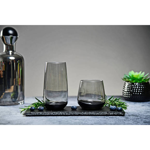 Glasmark Longdrinkglazen - 18x - Midnight collection - 430 ml - glas - waterglazen - Drinkglazen