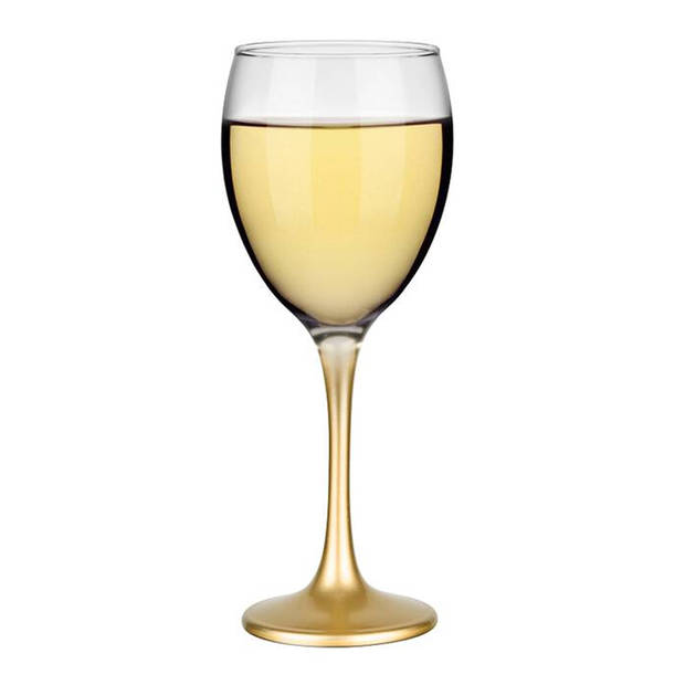 Glasmark Wijnglazen - 6x - Gold collection - 300 ml - glas - Wijnglazen