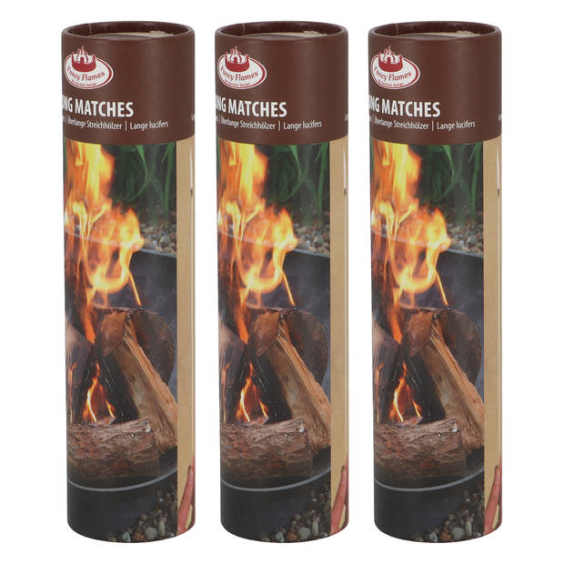 Fancy Flames BBQ/Barbecue lucifers - 150x - lange lucifers - 25 cm - Lucifers