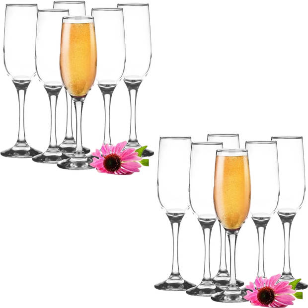 Glasmark Champagneglazen - 12x - Rocroi - 200 ml - glas - flutes - Champagneglazen