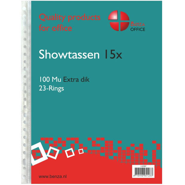 Benza Showtassen - A4 - Extra Dik - 100 Mu - Glashelder - 30 stuks