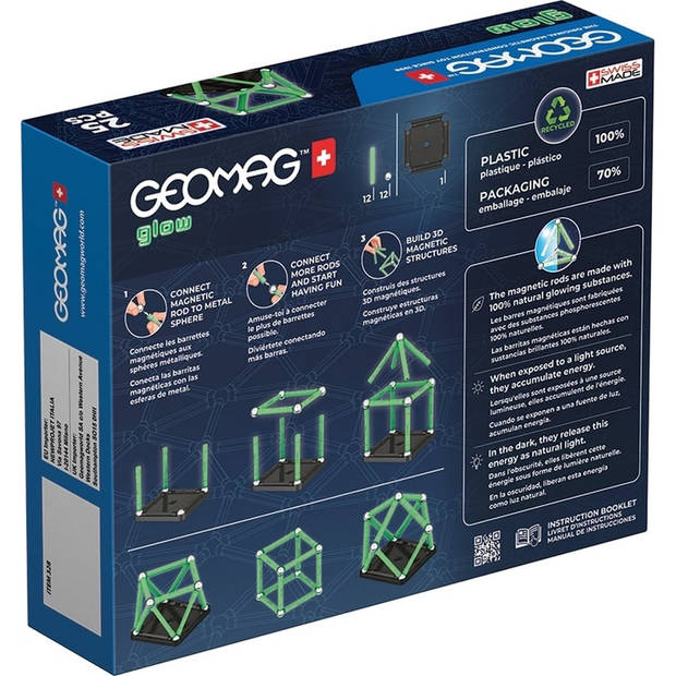 Geomag Glow Set Recycled - 25-delig