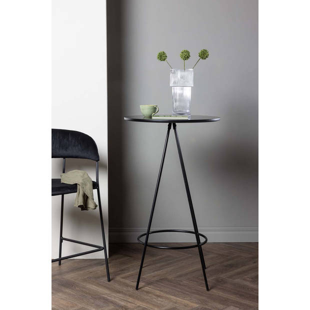 Bistro bartafel Ø60cm zwart.