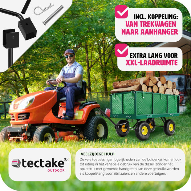 tectake® - Bolderwagen Transportkar Tuinkar Bolderkar 550kg - 401029