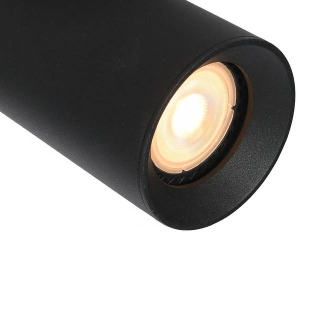 Artdelight Vloerlamp Megano 2 lichts H 150 cm zwart