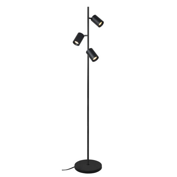 Artdelight Vloerlamp Megano 3 lichts H 160 cm zwart