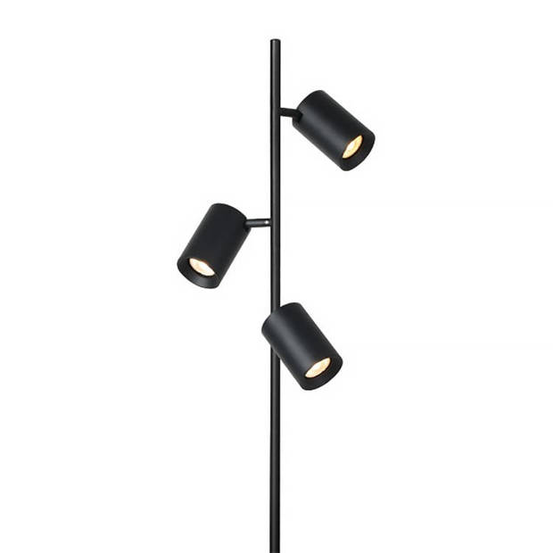 Artdelight Vloerlamp Megano 3 lichts H 160 cm zwart