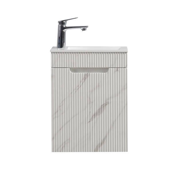 Badplaats Toiletmeubel Thermis 40cm - wit marmer