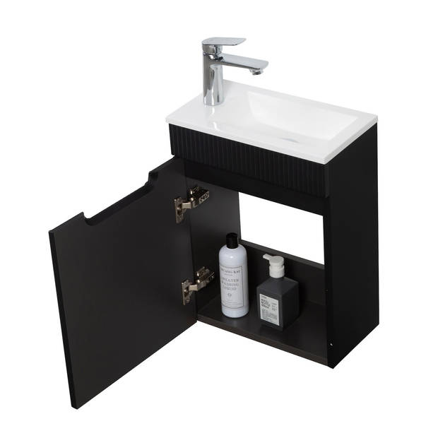 Badplaats Toiletmeubel Thermis 40cm - mat zwart