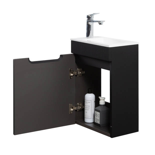 Badplaats Toiletmeubel Thermis 40cm - mat zwart