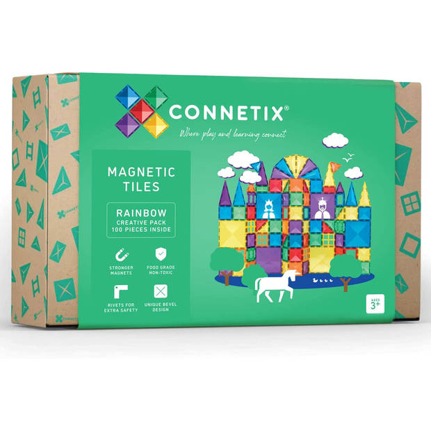 Connetix Magnetische Tegels Creative Set 100 Stuks